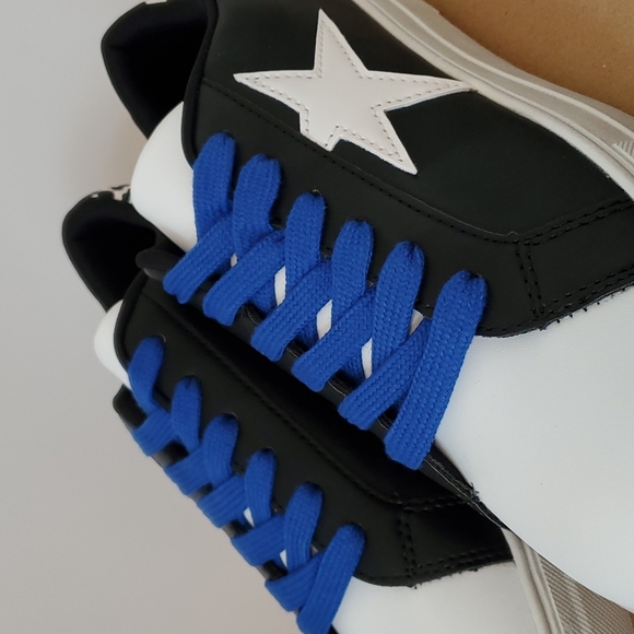 Journee Collection Adair Color Block Sneakers with Animal Print Heel - Picture 8 of 10